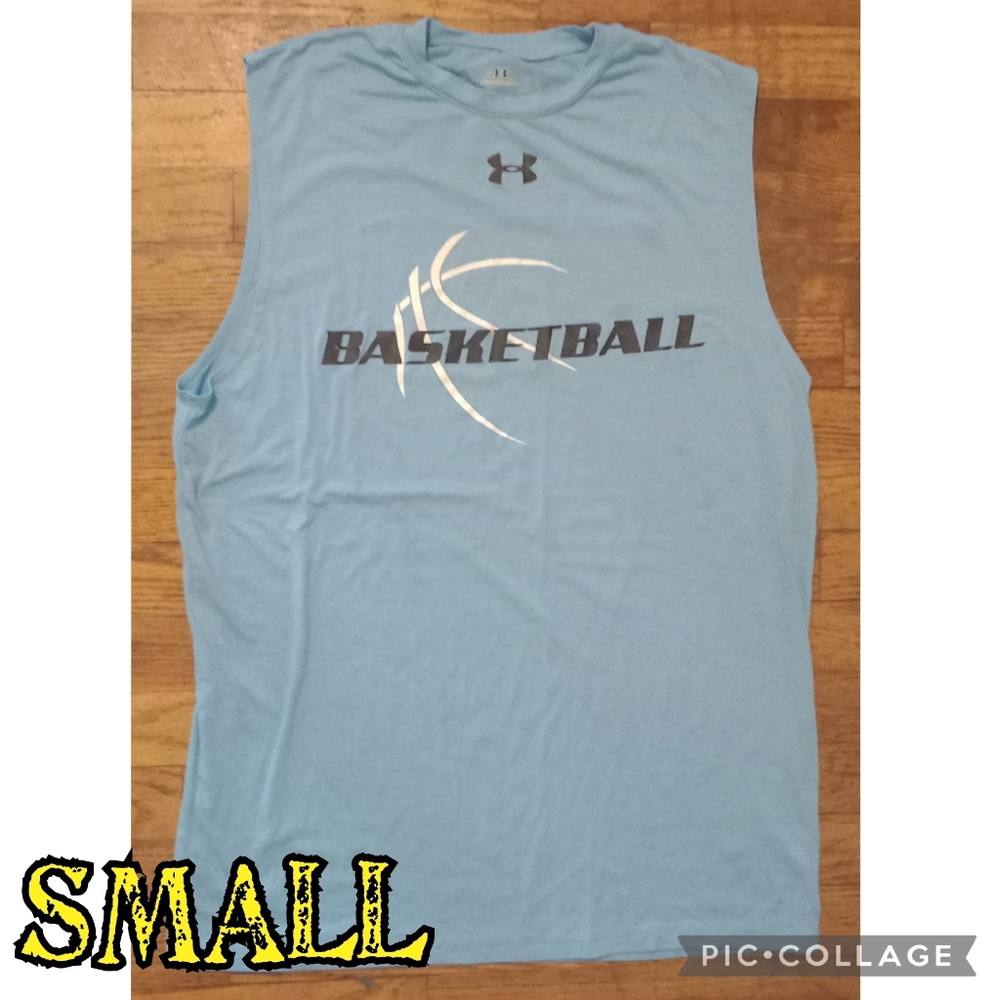 Basketball Under Armour Tank Muscle Blue SMALL